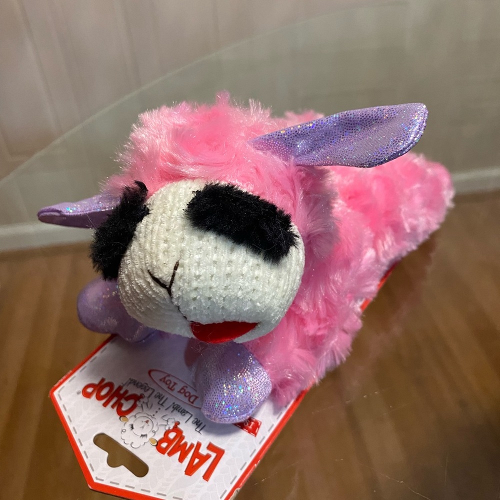 - Brand New - LambChop With Squeaker 8” With Squeaker - Picture 5 of 6